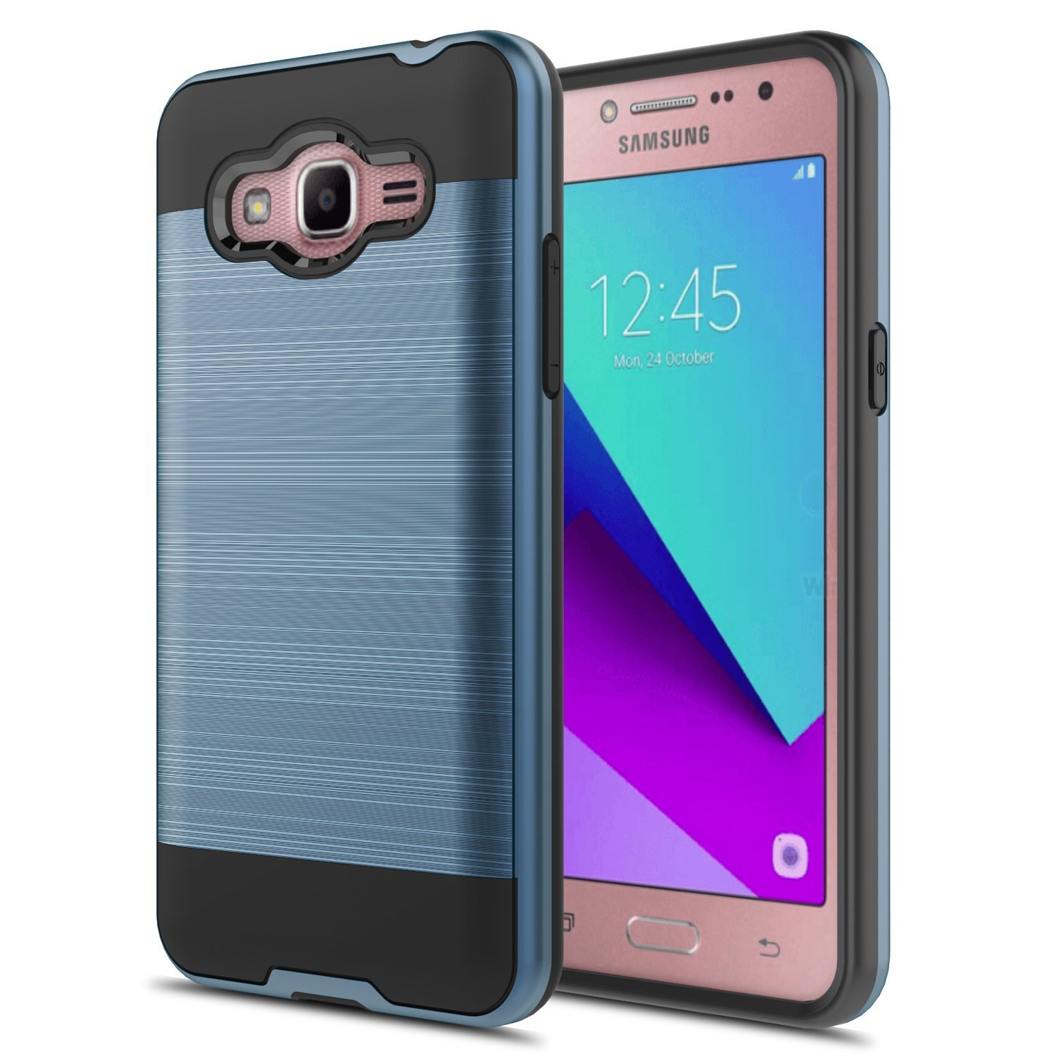 Samsung Galaxy On5 G550 Armor Hybrid Case (Navy Blue)